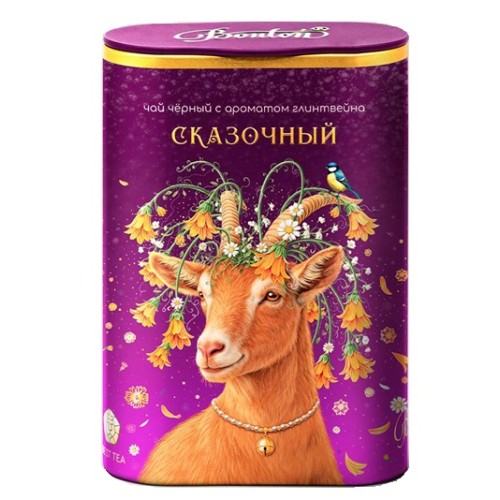 Bonton чай черный Сказочный с ароматом глинтвейна, ж/б, 100 гр